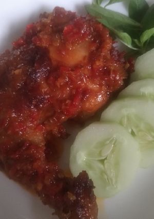 Foto resep Ayam panggang bumbu rujak