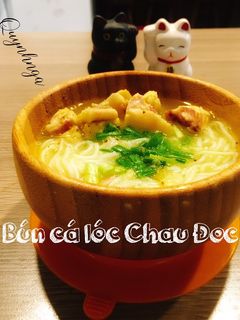 Hình của món Bún cá lóc Châu Đốc.