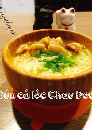 Hình của món Bún cá lóc Châu Đốc.