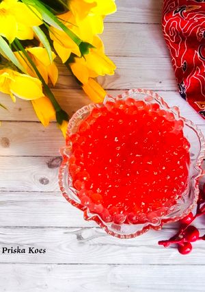 Foto resep Biji Delima Merah (Biji Mutiara)