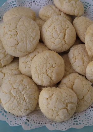 Una foto de Galletas craqueladas de limón en un plis plas con Thermomix