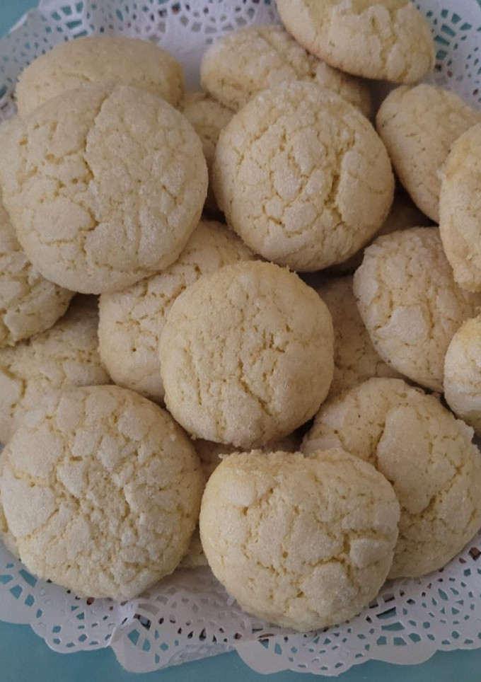 Una foto de Galletas craqueladas de limón en un plis plas con Thermomix