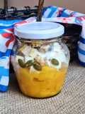 Postrecito saludable de mango y ricotta 🥭adondequiera que vayas, en frasco o táper 🥭low carb 🥭