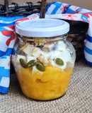 Postrecito saludable de mango y ricotta 🥭adondequiera que vayas, en frasco o táper 🥭low carb 🥭