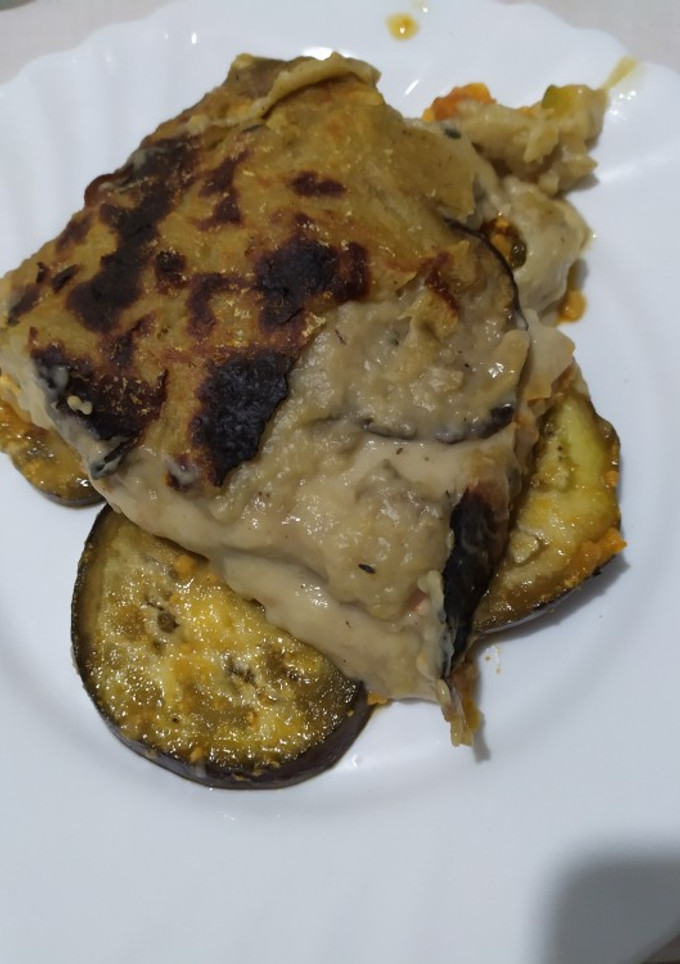 Una foto de Moussaka vegana