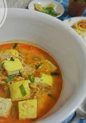 Foto resep Sundubu Jjigae (Sup Tahu Pedas Korea)#pr_asianfood