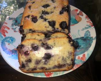 Best Recipe Cream cheese stuffed blueberry loaf Delicious Nutritious