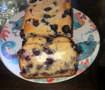 The New Way Making Recipe Cream cheese stuffed blueberry loaf Delicious