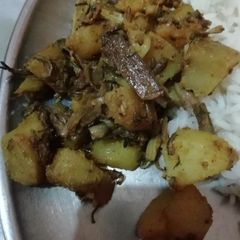 Aloo dry (potato dry veg) A picture of Aloo dry (potato dry veg).