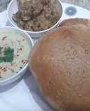 Poori with aloo ki chatpati sabji