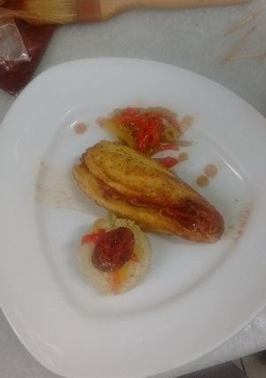 Una foto de Pollo a la vasca