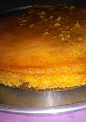 Una foto de Flan de vainilla casero