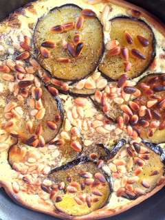 Una foto de Quiche de berenjena