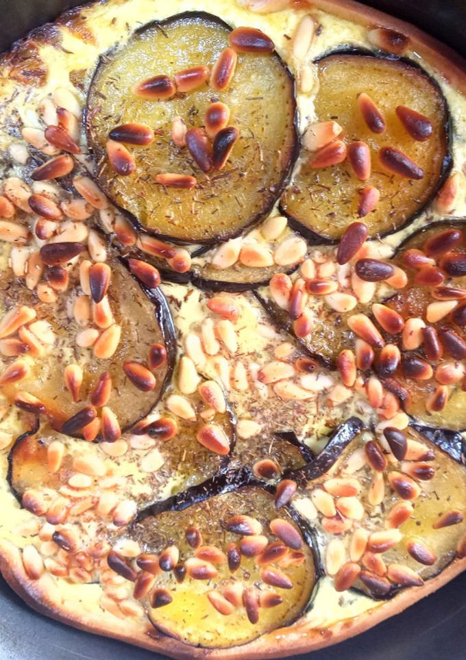 Una foto de Quiche de berenjena