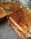 Tarta de atún con masa hojaldrada