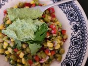 Una foto de ensalada arvejas