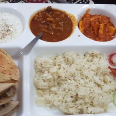 A picture of Rajma and paneer masala.