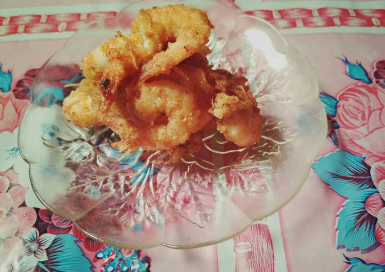 Cara Gampang Membuat Udang goreng tepung simple, Lezat Sekali