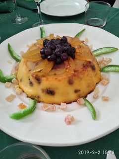 Una foto de Puding de limón y frutos secos