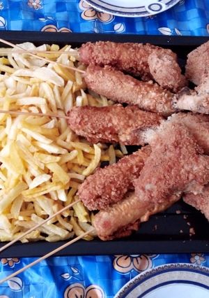 عکسی از دستور مرغ سوخاری