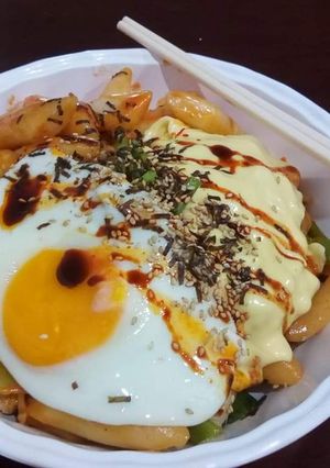 รูปของ มาม่าเกาหลีต็อกบกกีชีส 🍲🍳