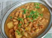 A picture of leftover rajma