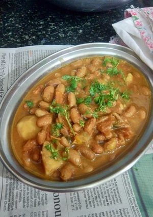 A picture of Rajma in Gravy.