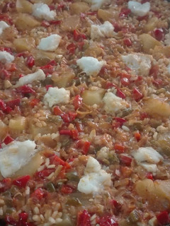 Una foto de Arroz con bacalao