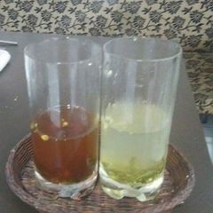 Black tea and Green tea with Ginger A picture of Black tea and Green tea with Ginger.