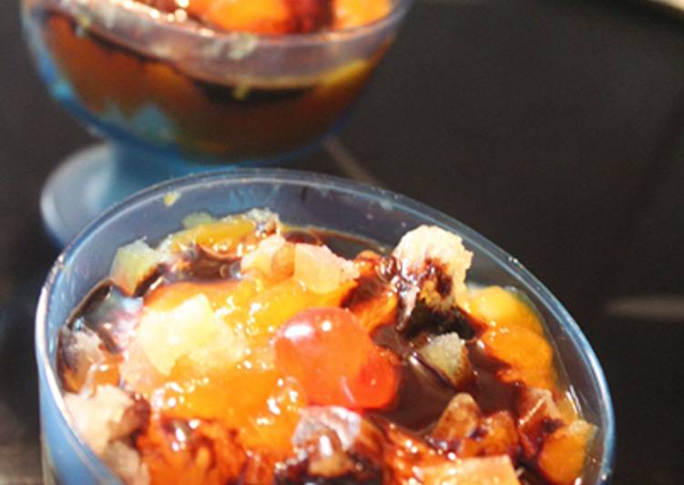 Melón con higos y azúcar quemada