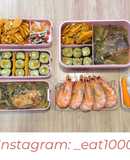 Day 21 : Tôm hấp bia sả, cá nấu chua, kimbap khoai lang _eat1000