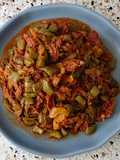 Nopalitos con carne colorada