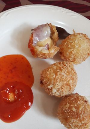 Foto resep Quickmelt cheese potato ball with bacon