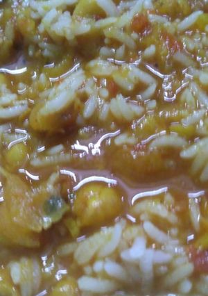 छोले चावल रेसिपी मुख्य फोटो