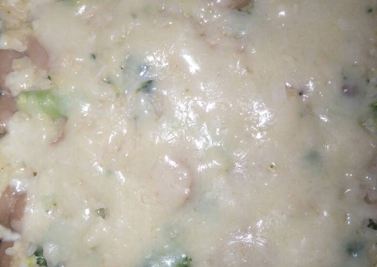 Nasi brokoli keju panggang