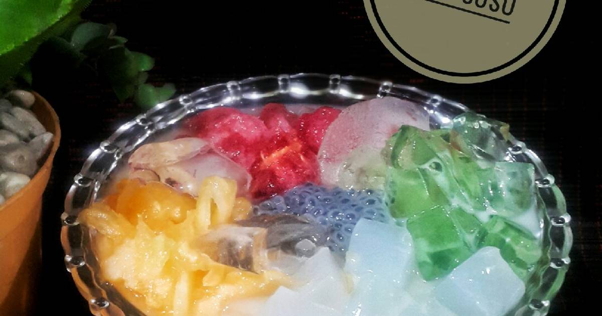 Resep Es Buah Jelly Susu Oleh Ita Darwis - Cookpad