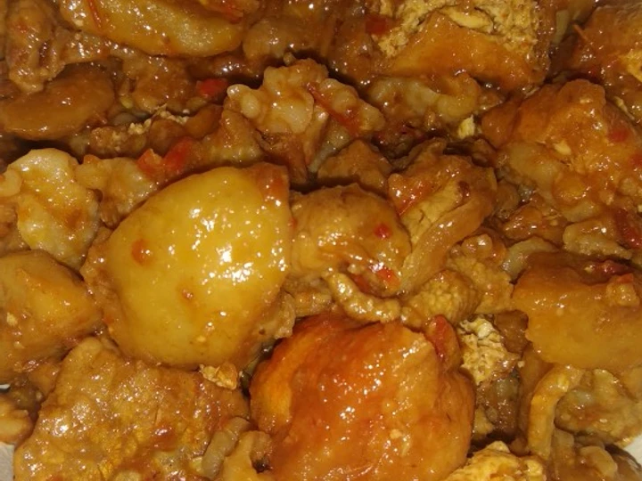 Langkah Mudah untuk Menyiapkan Resep Beef Balado campur campur Anti Ribet, Bisa Manjain Lidah