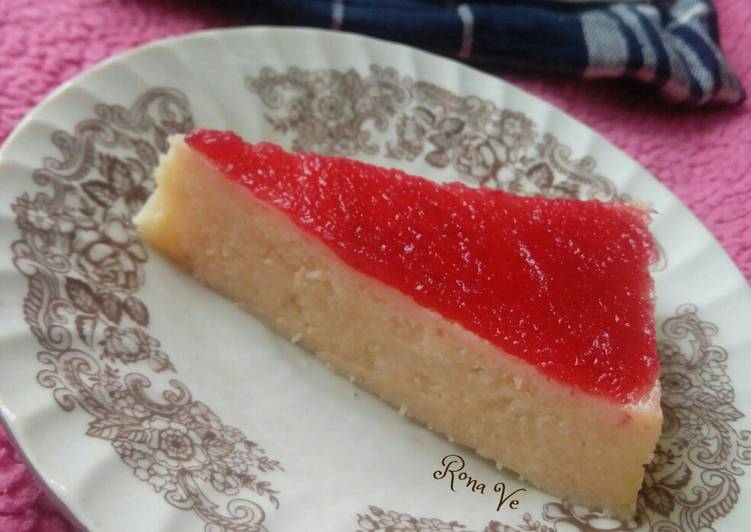 Resep Strawberry cheese cake, Enak Banget