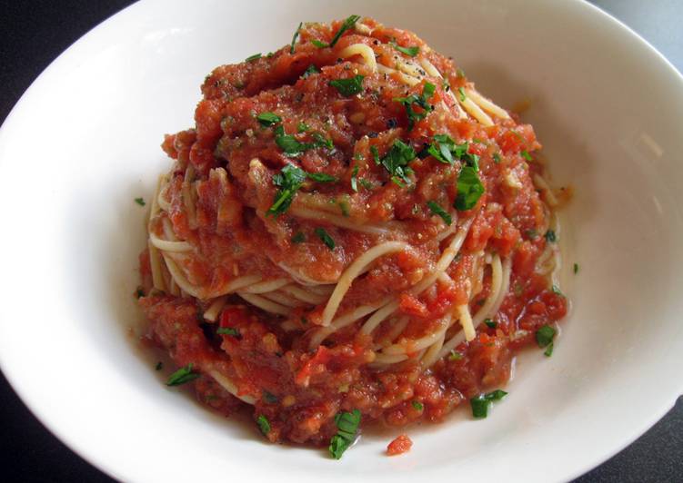 Cold Gazpacho Spaghetti Recipe By Hiroko Liston Cookpad