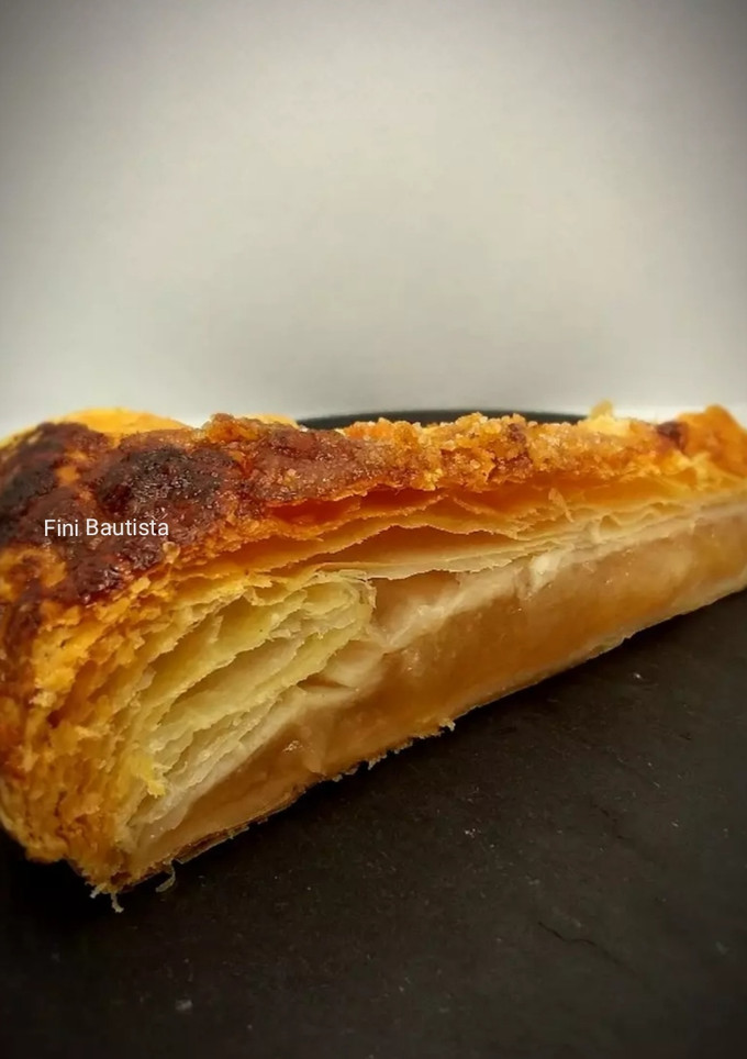 Una foto de Tarta de compota de manzana (hojaldre)
