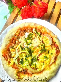 Foto resep Adonan roti pizza kilat tanpa ulen