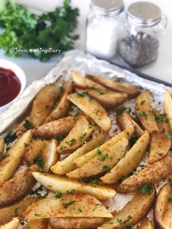 Recipe Crispy Baked Potato Wedges which Delicious