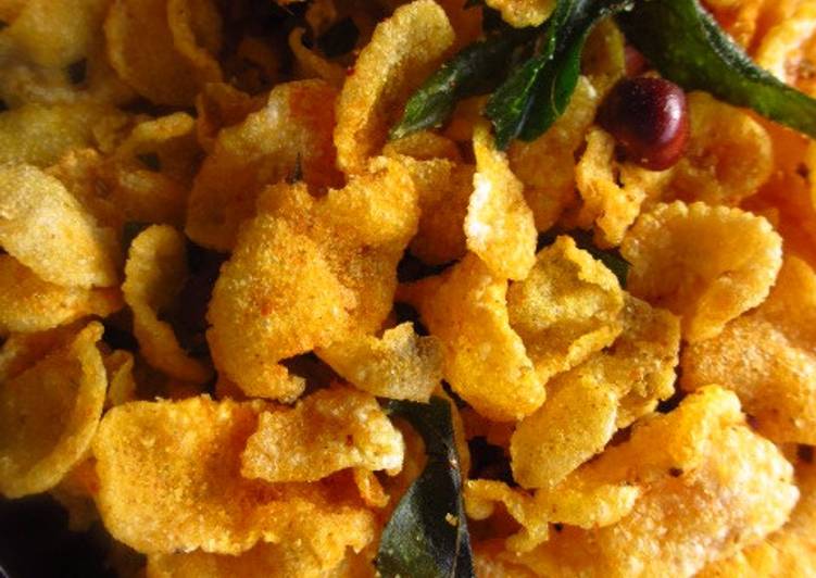 Super Yummy Cornflakes Chivda - Spicy Indian Cornflakes Mix