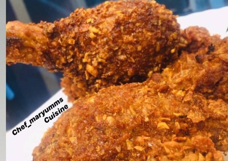 Simple Way to Make Any-night-of-the-week Crispy kfc chicken by chef_maryumms_cuisine🌸