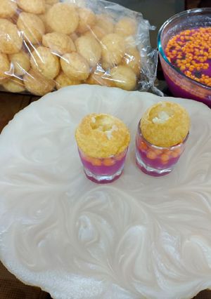 A picture of Jamun Pani Puri.