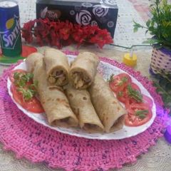 A picture of Paratha roll.