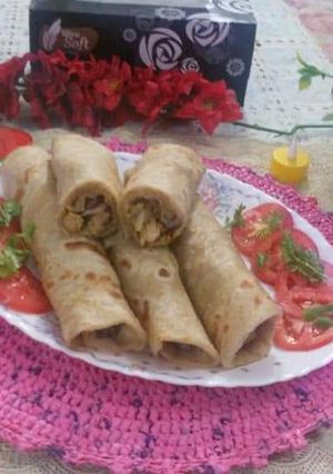 A picture of Paratha roll.