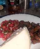 White Ugali With Dry Fried Beef and Kachumbari