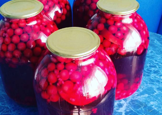 Компот Из Вишни И Крыжовника — Рецепт С Фото Пошагово