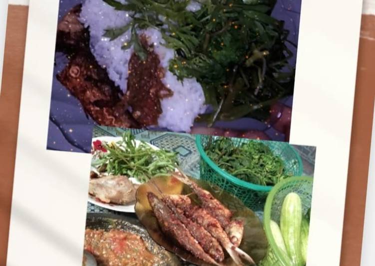 Resep 2. Ikan goreng dengan lalapan dan sambal terasi ala jeng iphone, Bikin Ngiler